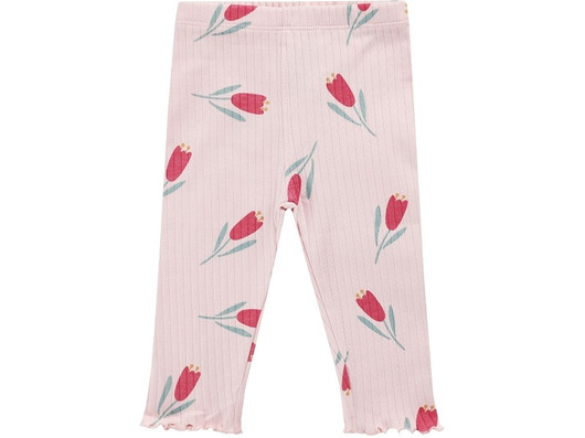 Jacky Boley Baby -leggins, roosa kukat, 68cm