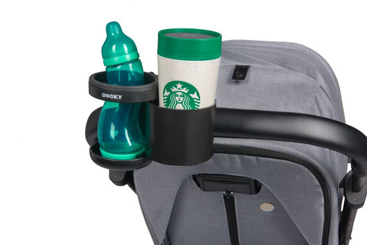 Dooky Cup & Snack -mukiteline 2in1, musta