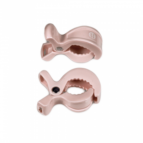 Petite&Mars Peggy -klipsit vaunuihin/rattaisiin, roosa