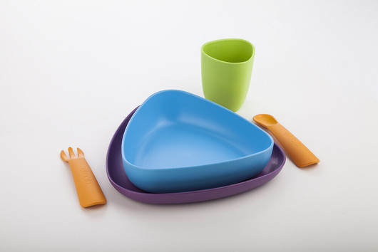 eKoala -ruokailusetti, värikäs, 5 osaa