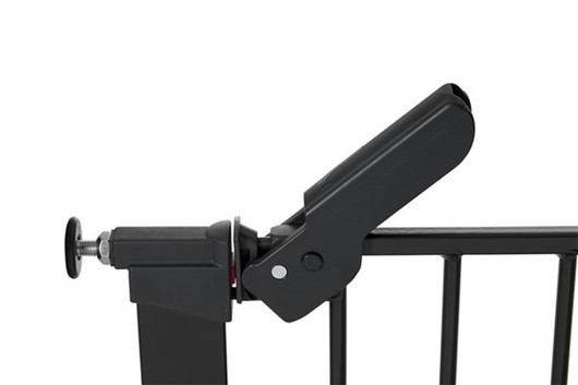 BabyDan Asta -turvaportti +jatkopala, 73,5cm - 86,5cm, musta, ei reiki
