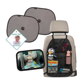 Ezimoov EZI Travel Pack - kurasuoja, peili, aurinkosuojat + kyltti