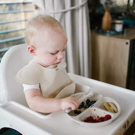 Silikoninen vauvalusikka - beige