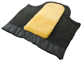 Lämpöpussi, Eisbärchen Komfort, irrotettava lampaantalja, 105cm