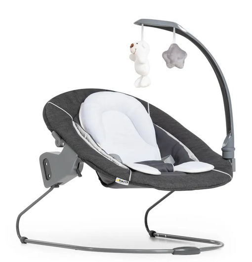 Hauck Alpha+ -syöttötuolisetti; syöttötuoli ja babysitter -Deluxe Grey