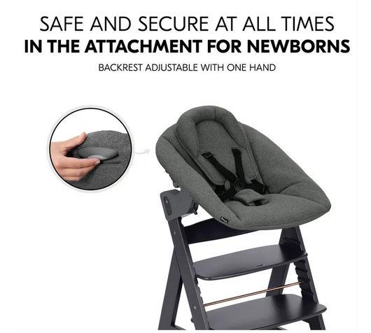 Hauck Alpha+ Newborn Set Plus - dark grey / tummanharmaa