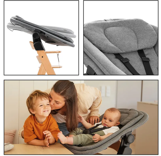 Hauck Alpha+ New Born Set PRO; syöttötuoli, babysitter + ruokailutaso