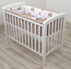 Reunapehmuste + pussilakanat pinnasänkyyn, Ketut ja Pöllöt / Latte