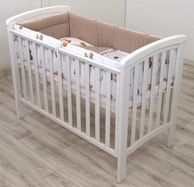 Reunapehmuste + pussilakanat pinnasänkyyn, Ketut ja Pöllöt / Latte