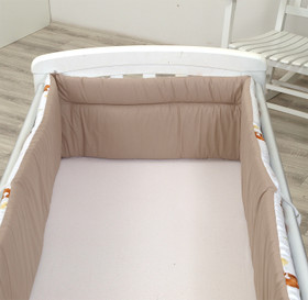 Reunapehmuste, Ketut ja Pöllöt / Latte, 360cm