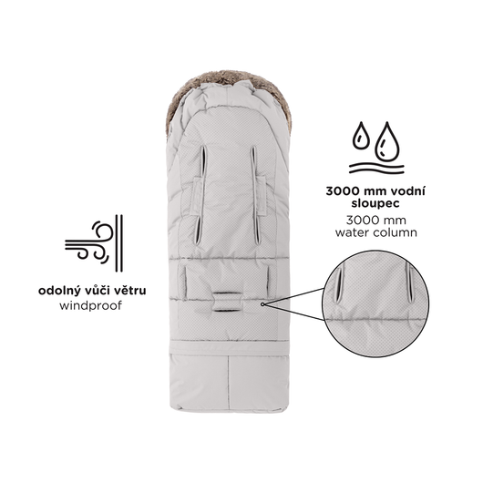 Lämpöpussi, Petite & Mars, 3in1, Arctic, Mocha Mousse - 110cm