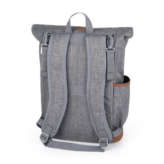 Hoitolaukku / hoitoreppu magnettisuljennalla, Jackob, Grey Melange