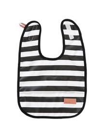 Ruokalappu, pehmeä, Baby Wallaby, valko-musta raita