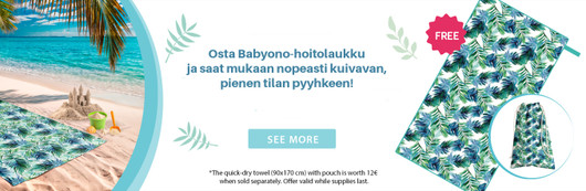 Hoitolaukku / hoitoreppu, Modern Style, greige + pyyhe