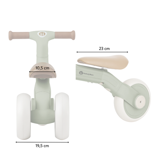 Bingo Balance Bike - kolmipyörä/tasapainopyörä 3in1, Ivory White
