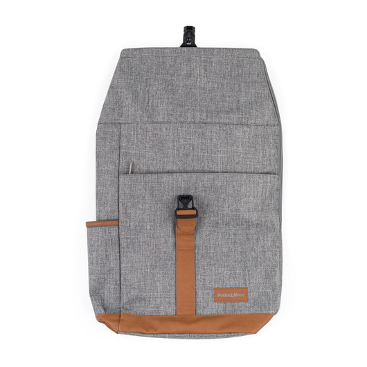Hoitolaukku / hoitoreppu magnettisuljennalla, Jackob, Grey Melange