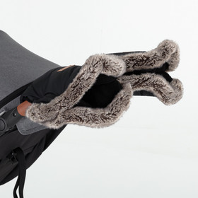 Työntöaisan hanskat/ kädenlämmitin, Forever Black