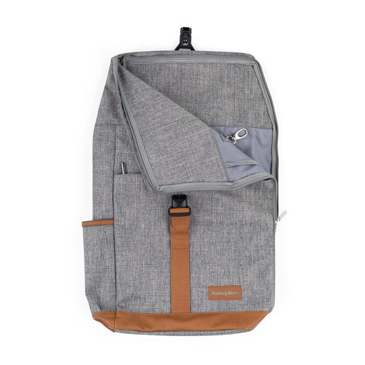 Hoitolaukku / hoitoreppu magnettisuljennalla, Jackob, Grey Melange