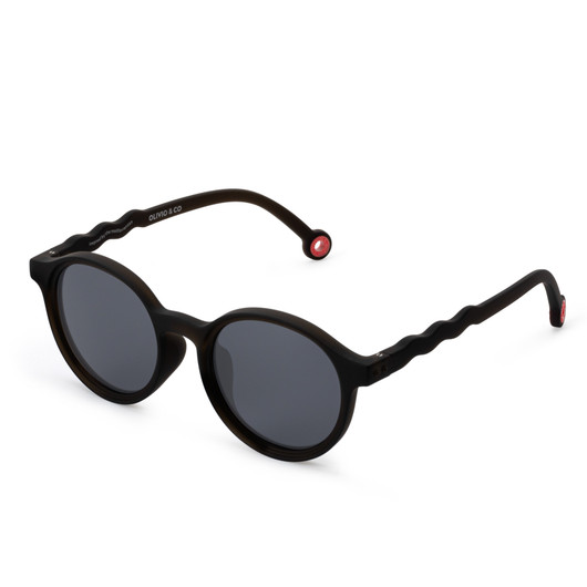 Aurinkolasit, Olivio&Co Junior Round, 5-12v, Squid Black