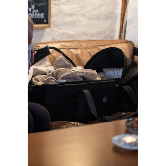 Easygrow Favn 2 - vauvakori, kantokassi, unipesä, Black + peite+kuomu