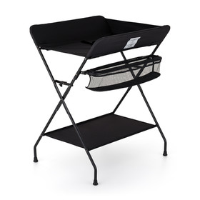 Kasaantaittuva hoitopöytä, Feedo, musta