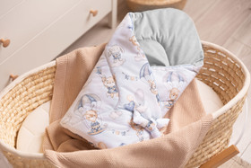 Kapalopeite, siniset nallet, pehmeä Minky