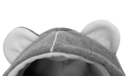 Sensillo -poncho / viitta auton turvaistuimeen, fleece, harmaa, 0+