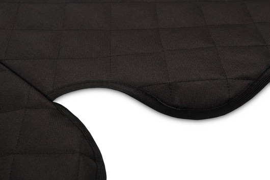 SENSILLO -istuinsuoja / potkusuoja, tikattu musta, sms