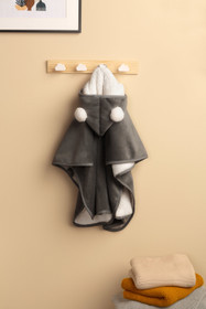 Sensillo -poncho / viitta auton turvaistuimeen, grafiitti, 0+