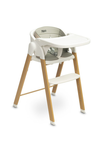 Syöttötuoli Triplo 3in1 babyseat-osalla, harmaa