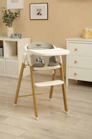 Syöttötuoli Triplo 3in1 babyseat-osalla, harmaa