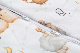 Unipussi, Sensillo, kevyt, L, 85cm - TOG 1, Valkoiset nallet