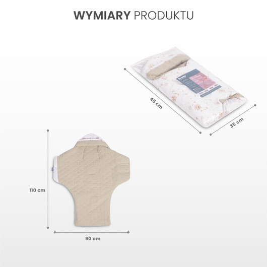 Kaukalolämpöpussi, musliinipuuvilla, Sensillo, Dandelion / beige