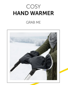 Työntöaisan hanskat / muhvi / kädenlämmitin, musta, Grab Me