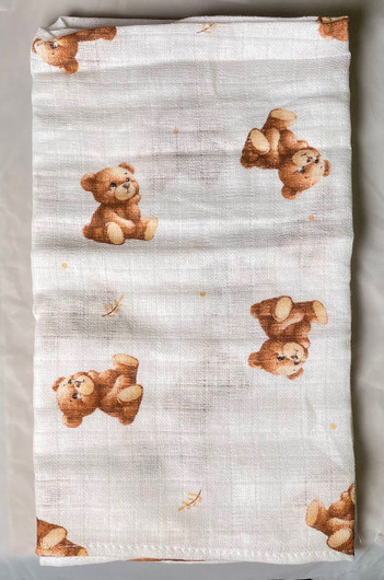 Kuvioidut harsot, Istuva nalle / ruskea