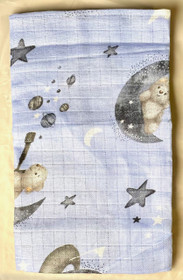 Kuvioidut harsot, Nalle ja kuu / sininen