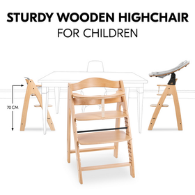 Hauck Arketa -syöttötuoli, Oak