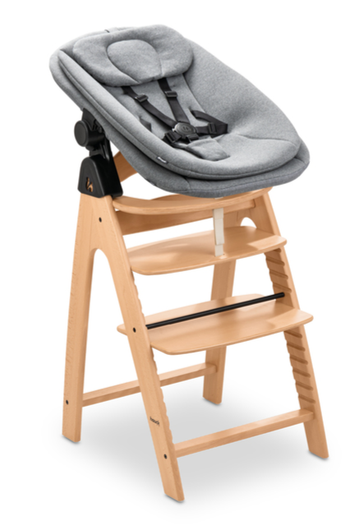 Hauck Arketa -syöttötuolisetti Dark Grey; syöttötuoli ja babysitter