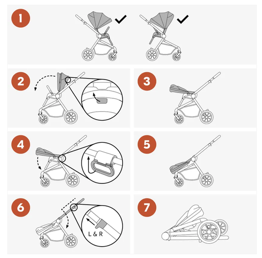Hauck Move N Care -rattaat, Mocha + adapterit