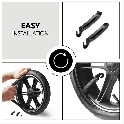 Hauck -sisäkumisetti, 3xsisäkumi + 2x rengasrauta
