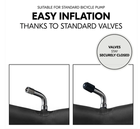 Hauck -sisäkumisetti, 3xsisäkumi + 2x rengasrauta