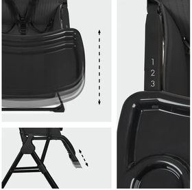 Hauck Sit N Go - syöttötuoli, All Black