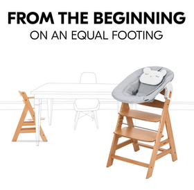 Hauck Alpha+ Newborn Set -  harmaalla sitterillä, Natural