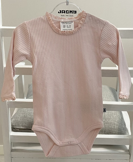 Jacky Boley Baby - body pitsikaulus, roosa, 68cm