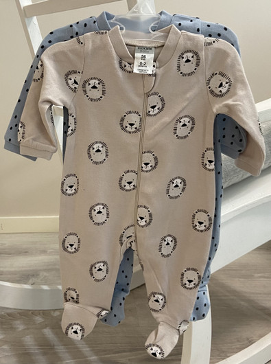 Jacky Boley Baby - pyjama 2 kpl, 56cm, leijona/sininen
