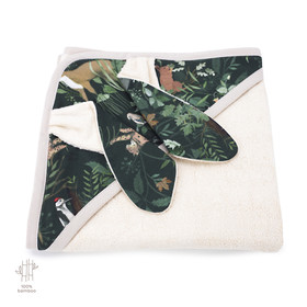 Huppupyyhe, 100% bambu S, Woodland beige, rauhoittava paino