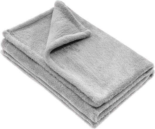 Jacky Baby, vauvapeite, harmaa fleece, 100x70cm