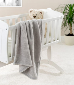 Jacky Baby, vauvapeite, harmaa fleece, 100x70cm