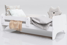 Juniorisänky, lastensänky, Rookie, valkoinen, 160 x 80cm