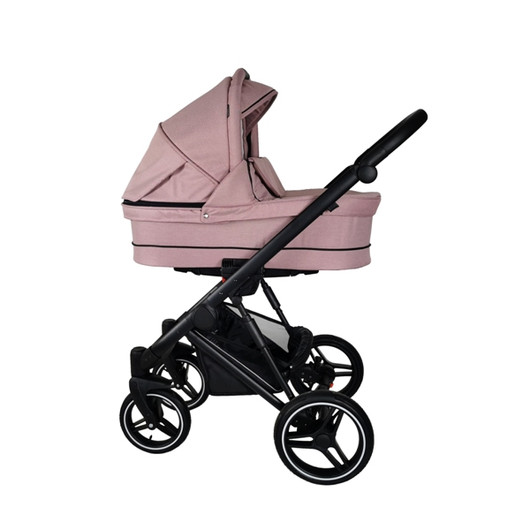 Ozzi -yhdistelmävaunut, Light Pink Melange / Black